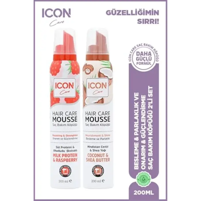 SAÇ BAKIM KÖPÜĞÜ 2Lİ SET COCONUT & MILK PROTEİN