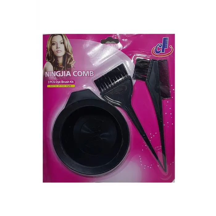 Saç Boya Fırçası Krepe Tarağı Set, sabose44