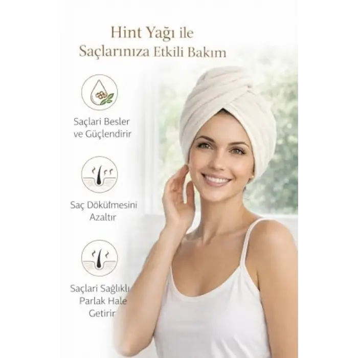 Saç için Hint Yağı Sargı Bezi
