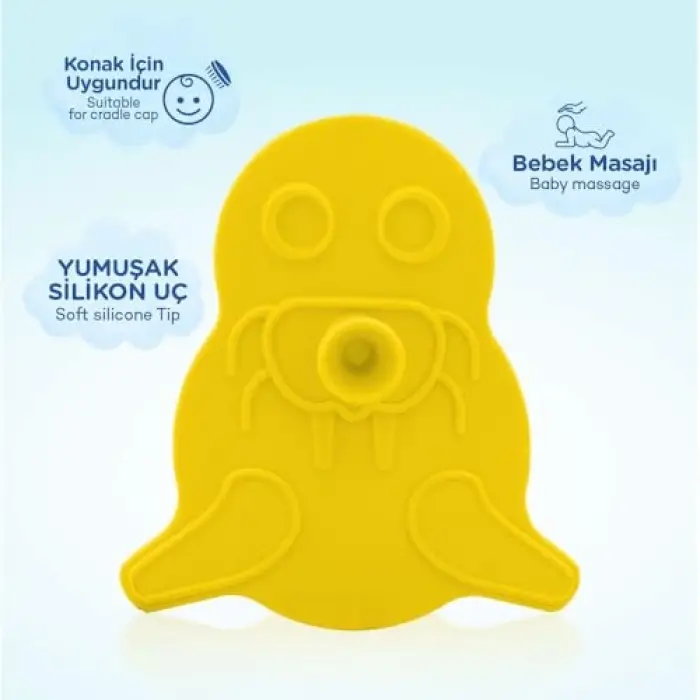 Saç ve Masaj Tarağı - Sarı