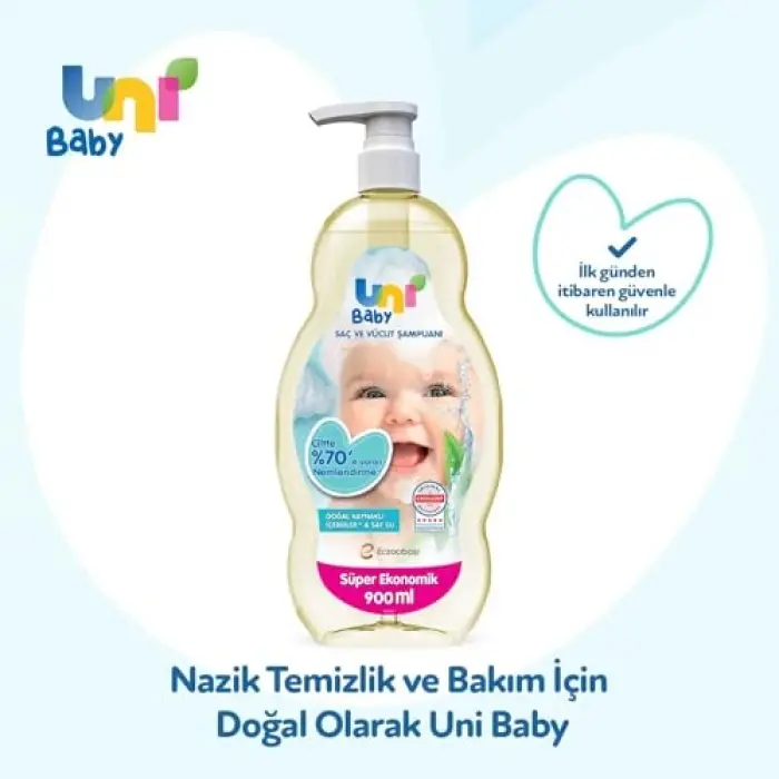 Saç ve Vücut Şampuanı 900 ml