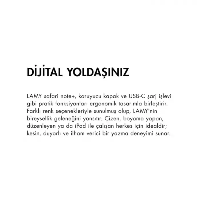 Safarı Note+ Ipad Tablet Kalemı Sıyah
