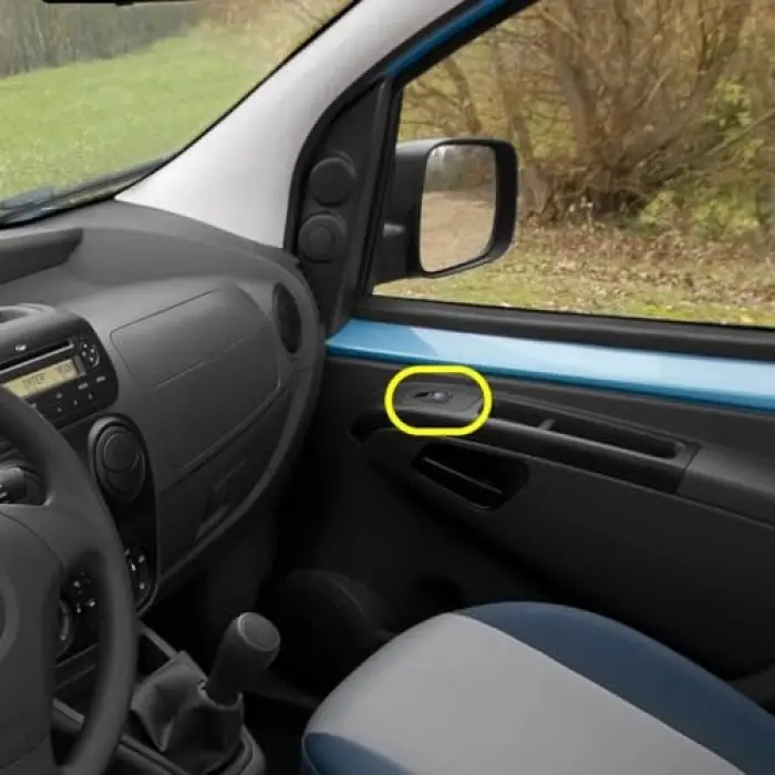Sağ Ön Kapı Cam Açma Düğmesi, Çerçeveli, Citroen Nemo ile uyumlu 2008-2017