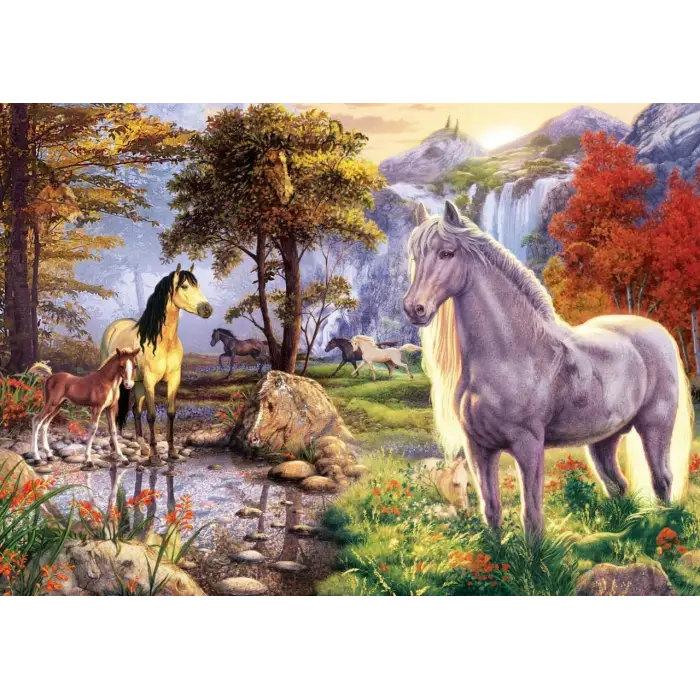 Saklı Atlar 1000 Parça Puzzle