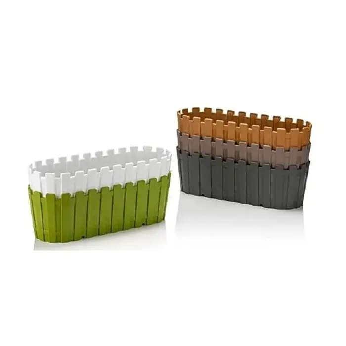 Saksı, Akasya Balkon 30 cm 3 L (Antresit)