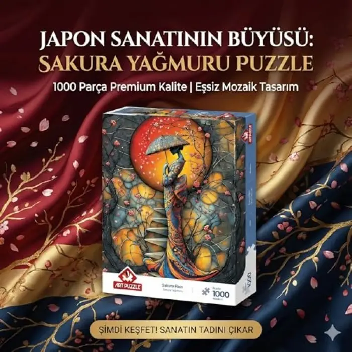 Sakura Yağmuru 1000 Parça Puzzle