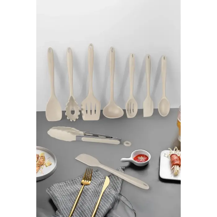 Salvatore 10 Parça Spatula Set Vanilya