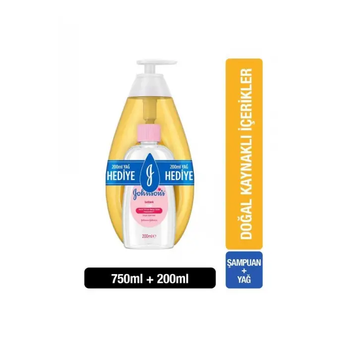 Şampuanı 750 ml, Bebek Yağı Hediyeli 200 ml