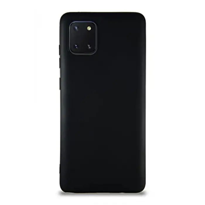 Samsung Galaxy Note 10 Lite Uyumlu Siyah Soft Silikon Kapak