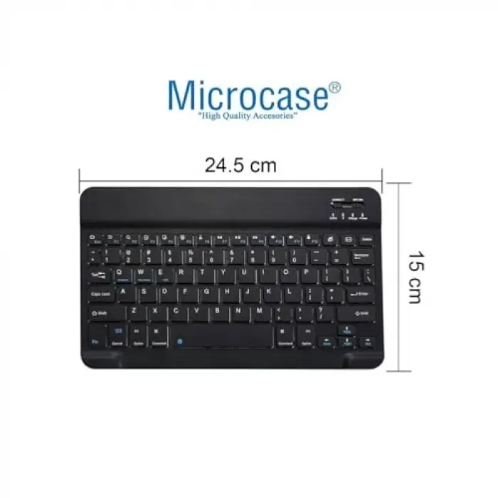 Samsung Galaxy Tab A11 Plus 11 inch için Bluetooth Klavye (TR Sticker) + Bluetooth Mouse + Tablet Standı - AL2765