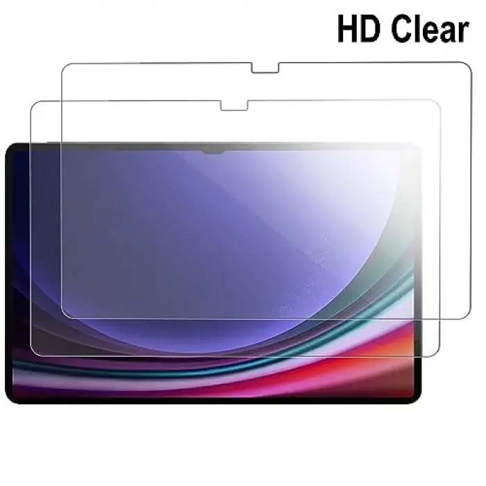 Samsung Galaxy Tab S10 Plus 2024/Tab S9 FE Plus/S9 Plus/S8 Plus/S7 FE/S7 Plus 12.5 inç 2023, 2 Paket HD Yüksek Sertlik Çizilmez Anti-Parmak İzi Temperli Cam için Ekran Koruyucu
