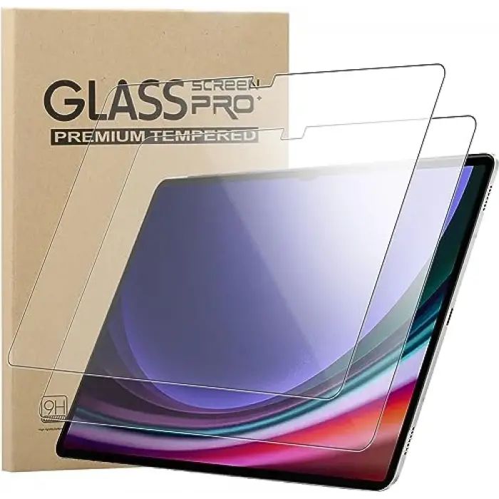 Samsung Galaxy Tab S10 Plus 2024/Tab S9 FE Plus/S9 Plus/S8 Plus/S7 FE/S7 Plus 12.5 inç 2023, 2 Paket HD Yüksek Sertlik Çizilmez Anti-Parmak İzi Temperli Cam için Ekran Koruyucu
