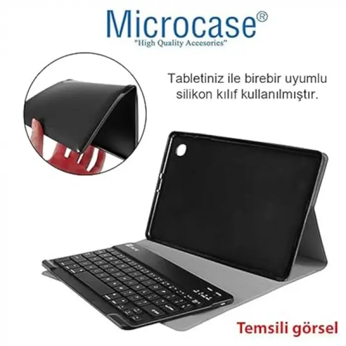 Samsung Galaxy Tab S9 11 inch Tablet Bluetooth Klavyeli Standlı Kılıf - BKK4