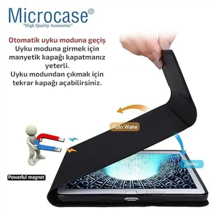 Samsung Galaxy Tab S9 11 inch Tablet Bluetooth Klavyeli Standlı Kılıf - BKK4