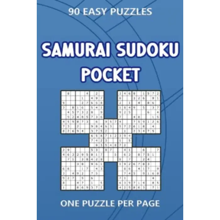 Samurai Sudoku Pocket: 90 Easy puzzles One Puzzle Per Page (4 x 6 inches in size)