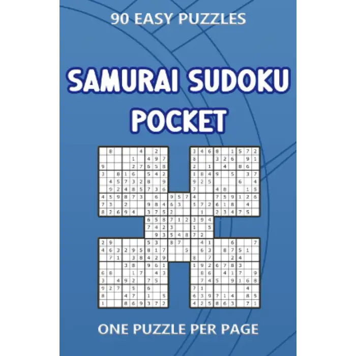 Samurai Sudoku Pocket: 90 Easy puzzles One Puzzle Per Page (4 x 6 inches in size)