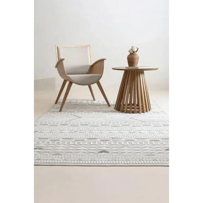 Sand Krem Gri Halı 65550A 196 x 290