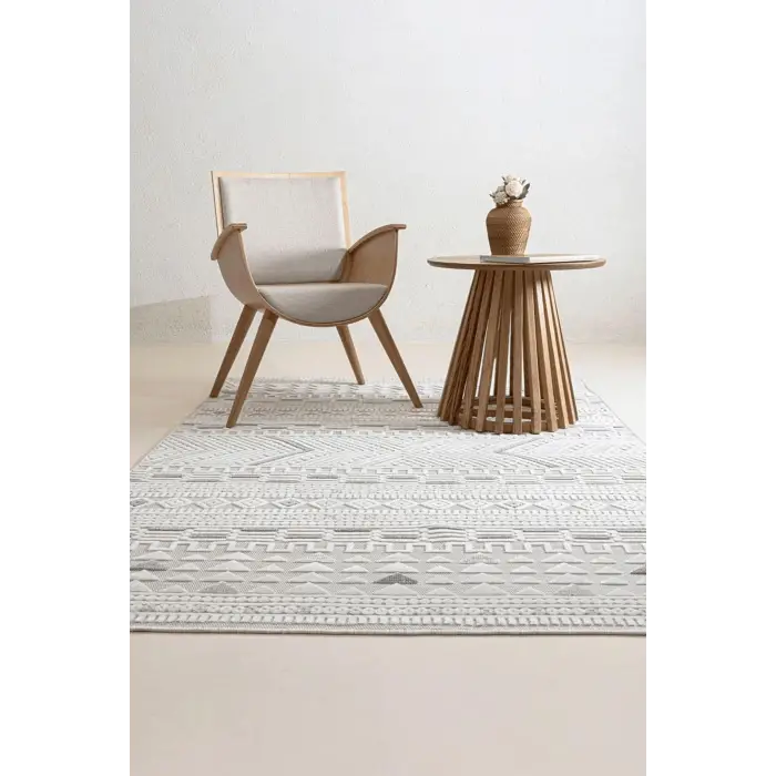 Sand Krem Gri Halı 65550A 196 x 290