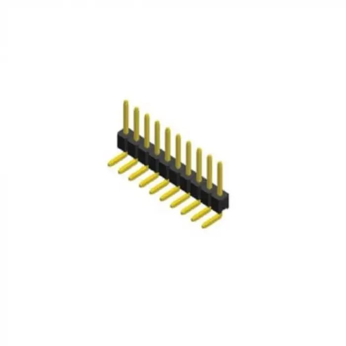 Sanec 1x10 Erkek Pin Header; 2.54 mm, 90 Derece