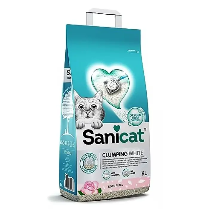 Sanicat Clumping White Rose 8L