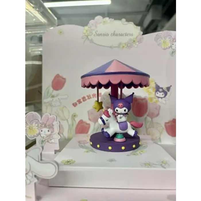 Sanrio Lisanslı Atlı karınca Gece Lambası - Kuromi