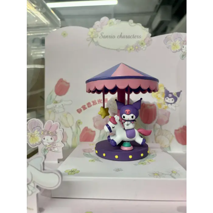 Sanrio Lisanslı Atlı karınca Gece Lambası - Kuromi
