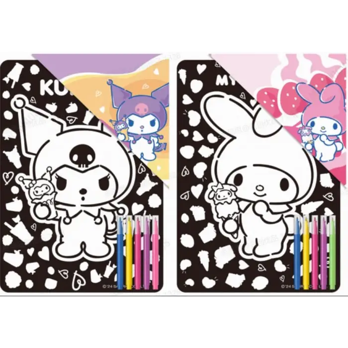 Sanrio Lisanslı Hello, Boyama Seti (, )(B), Kitty ve Arkadaşları, 2 Çeşitli Model