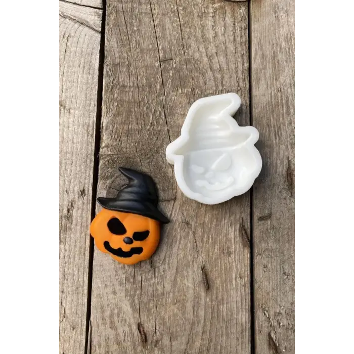 Şapkalı Balkabağı Mum Kalıbı (Silikon)