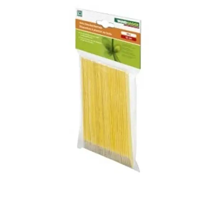 Sarı Ahşap 25li Bitki Etiketi Set