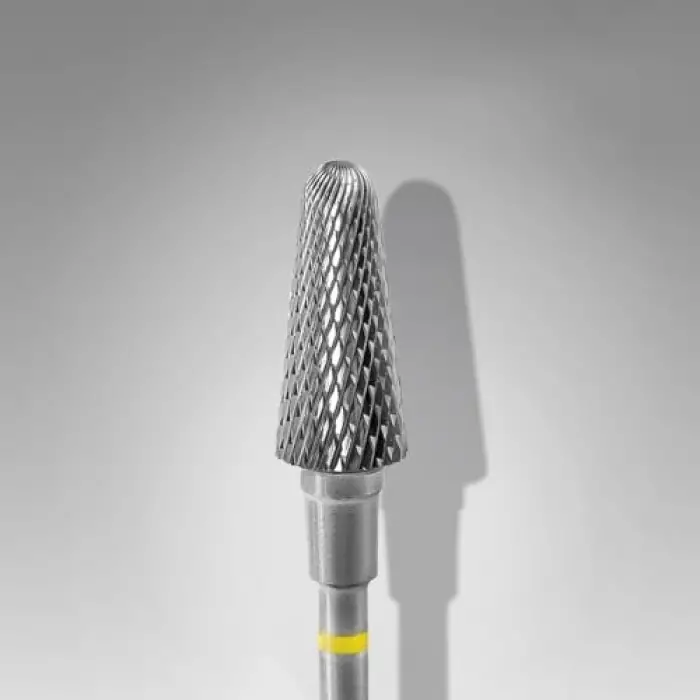 Sarı Frustum Çelik Manikür Freze Ucu FT70Y060/14