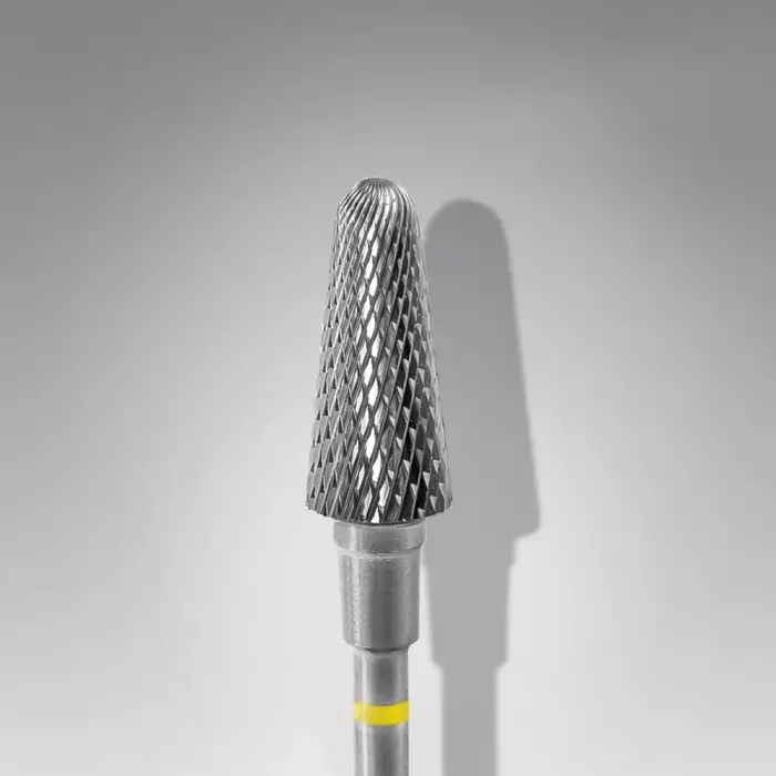 Sarı Frustum Çelik Manikür Freze Ucu FT70Y060/14