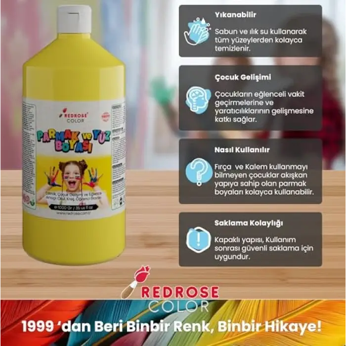 Sarı Parmak Boyası, 1000 g