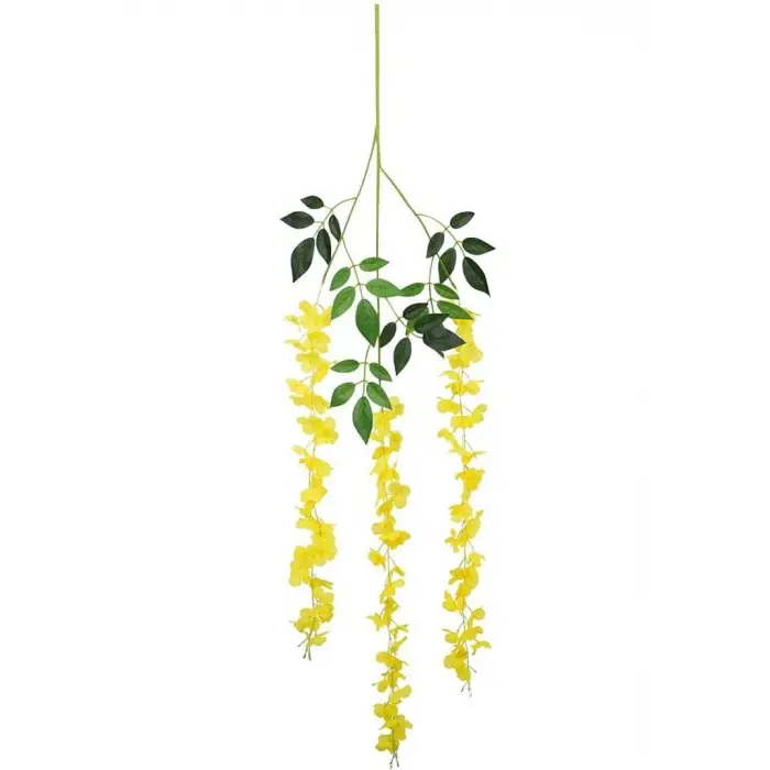 Sarı yapay akasya, 90 cm, sarkan 3 dallı