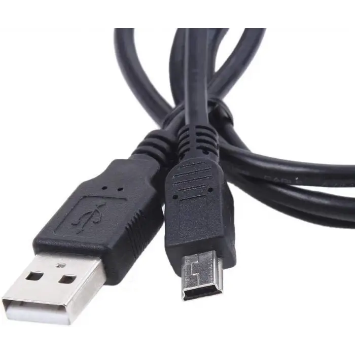 Şarj Kablosu, 4575 Mini USB to USB Data, Siyah
