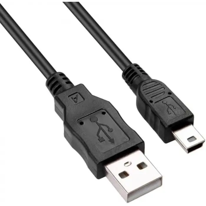 Şarj Kablosu, 4575 Mini USB to USB Data, Siyah