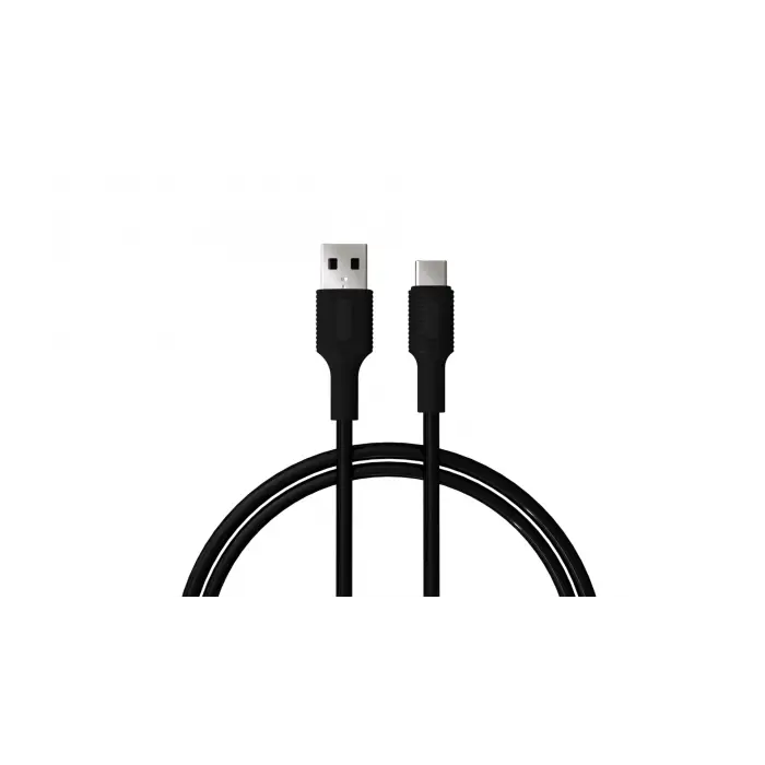Şarj Kablosu, Siyah (100 CM), Basic USB A-C Hızlı