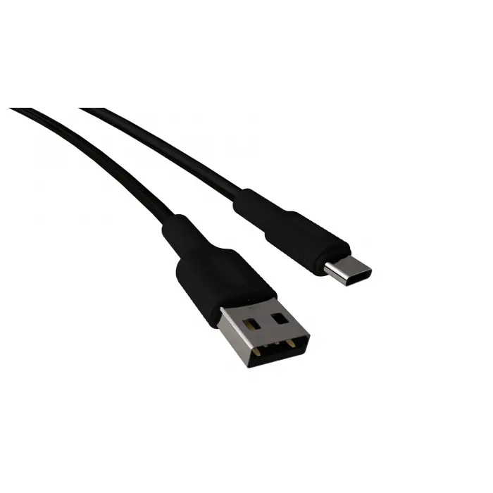 Şarj Kablosu, Siyah (100 CM), Basic USB A-C Hızlı