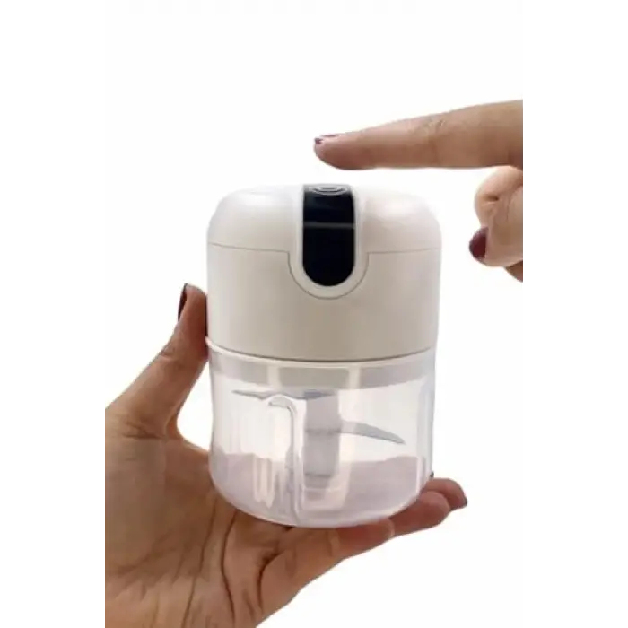 Şarjlı Mini Sarımsak Rondosu, 3 Bıçaklı