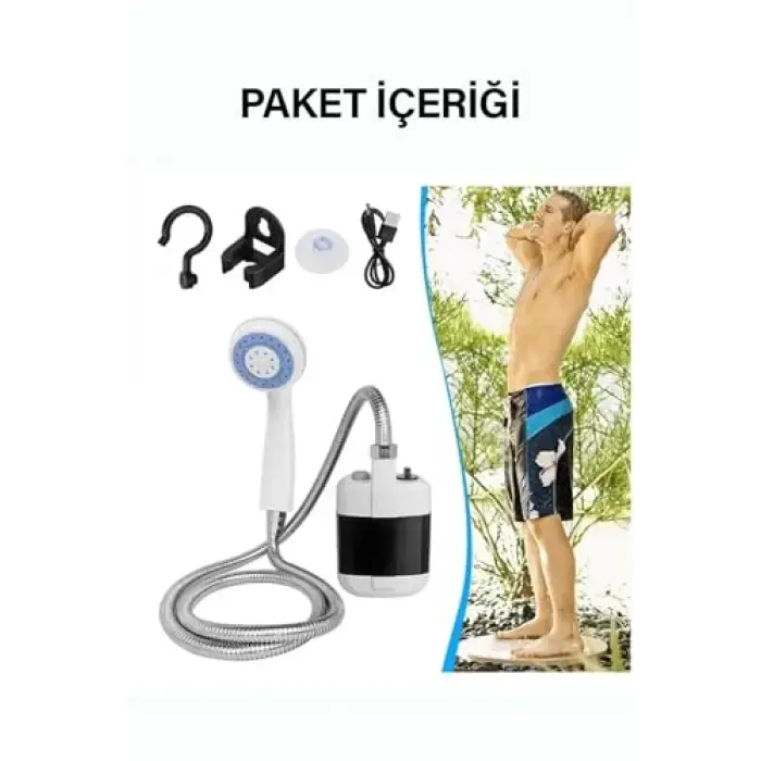 Şarjlı Portatif Taşınabilir Duş