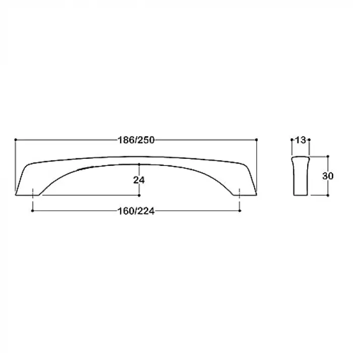 saten rengi 160 mm Modern Kulp