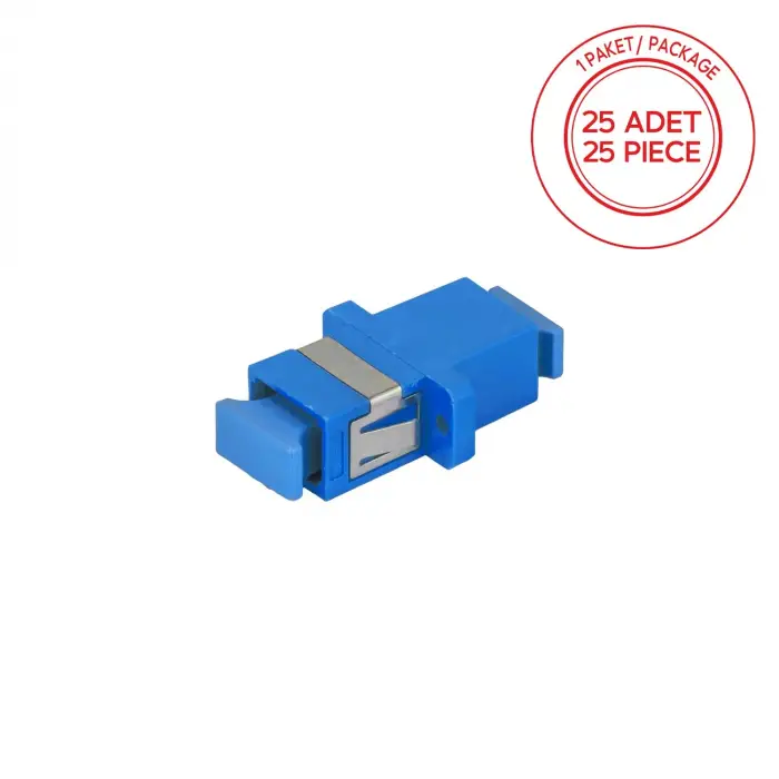 SC/Upc simpleks singlemode fiber optik adaptör, 1 paket 25 adet