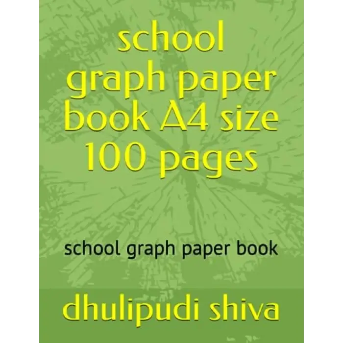 School graph paper book A4 size 100 pages: school graph paper book