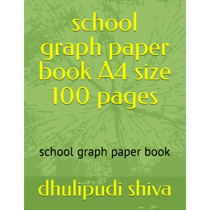 School graph paper book A4 size 100 pages: school graph paper book