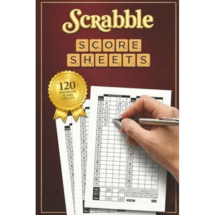 Scrabble Score Sheets: Scrabble Game Book Pad, 120 Sheet Score Card Notebook, Record Your Scrabble Games! Paperback, Scrabble Game Book Pad