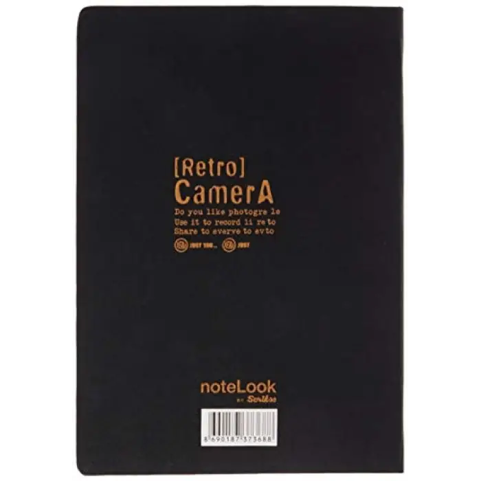 Scrikss Tekstil Kapak Çizgili Defter B5 Sarı