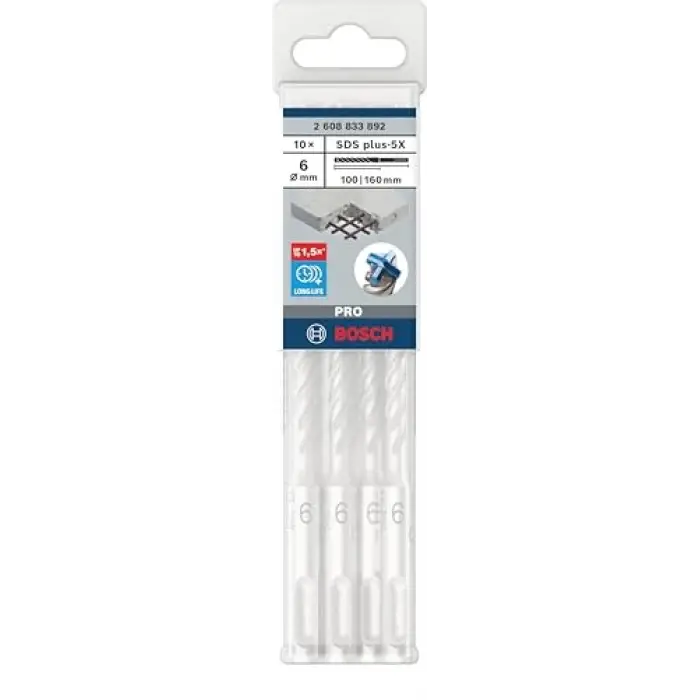 SDS plus-5X Delme Ucu 6 x 100 x 160 mm