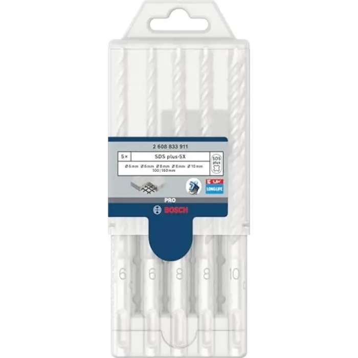 SDS plus-5X Delme Ucu Paketi, 3 parça