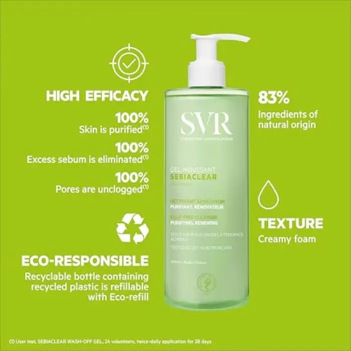 Sebiaclear Gel Moussant 400 ml
