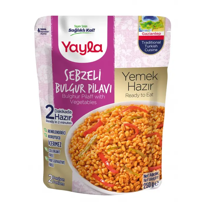 Sebzeli Bulgur Pilavı 250 g Tekli Paket