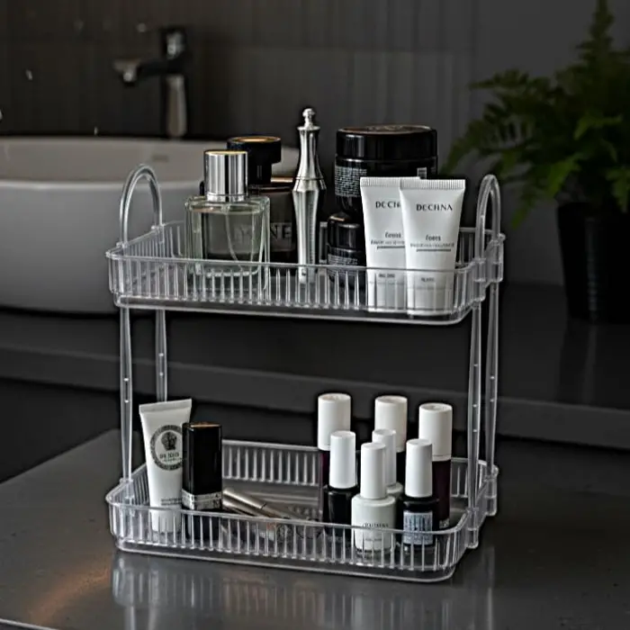 Şeffaf Banyo Organizer Rafı